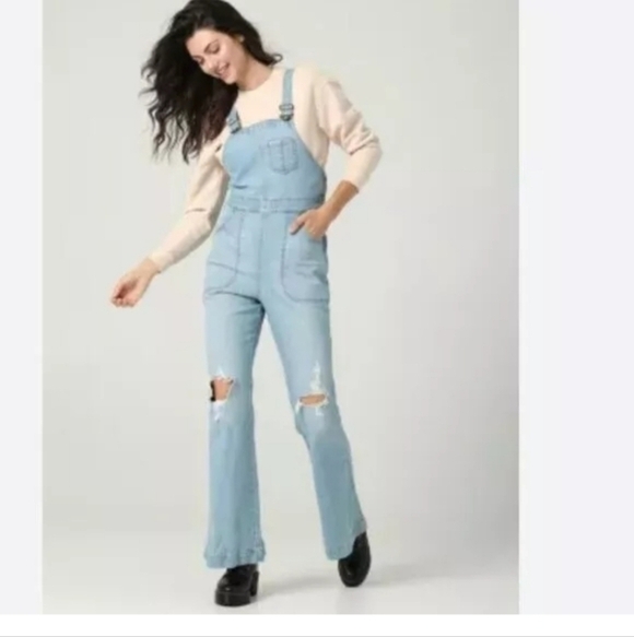 Lee Denim - Lee European Collection Factory Flare Overall Size S